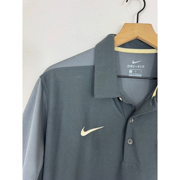 Nike Dri-FIT FSU Seminoles Polo Shirt Men’s Large Gray Gold Logo - Picture 3 of 6